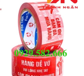 BĂNG KEO MÀU ĐỎ ĐÓNG THÙNG SIÊU DÍNH TẠI QUẬN BÌNH TÂN