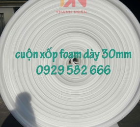Xốp PE dày 30mm (3cm) màu trắng tại Đồng Nai