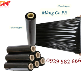 Màng Pe Quấn Pallet Màu Đen