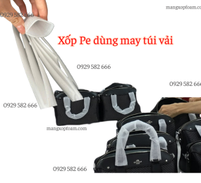 Mút Pe Foam Đen 1mm Dùng May Túi Vải Bình Dương
