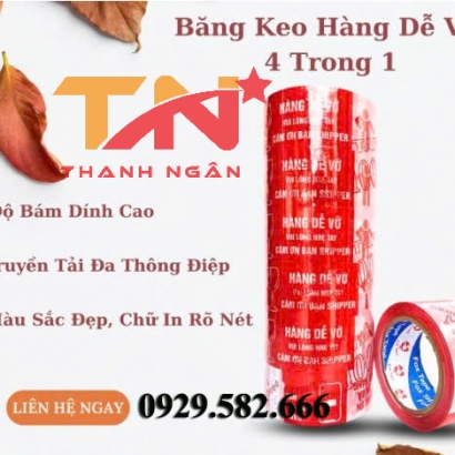 Băng Keo Màu In Chữ Theo Yêu Cầu Tại Bình Dương