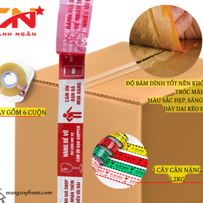 Băng Keo In Logo, In Chữ, In Thương Hiệu 