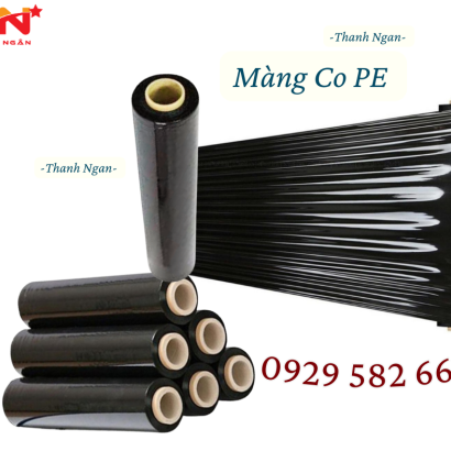 Màng Pe Quấn Pallet Màu Đen 