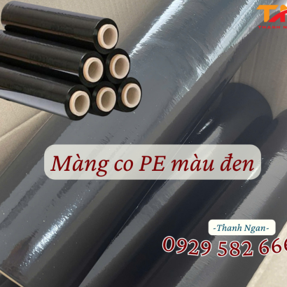 Màng Pe Quấn Pallet Màu Đen 