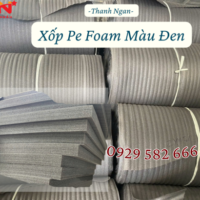 Mút Xốp Foam Màu Đen dày 5mmTại KCN Long Đức Long Thành