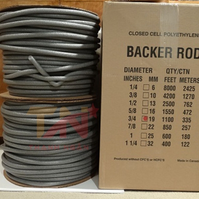 Backer Rod - Xốp ống chèn khe bê tông, khe co giãn, khe cửa, khe đồ nội thất 
