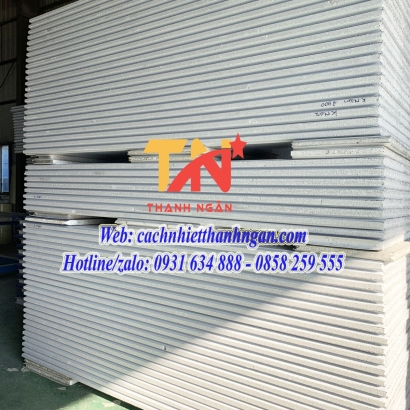 Tấm Vách Ngăn Panel Eps Mầu Vân Gỗ Giá Rẻ