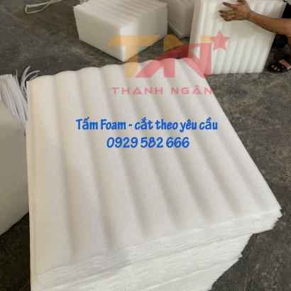 XỐP PE FOAM DẠNG TẤM CẮT SẴN THEO KÍCH THƯỚC YÊU CẦU