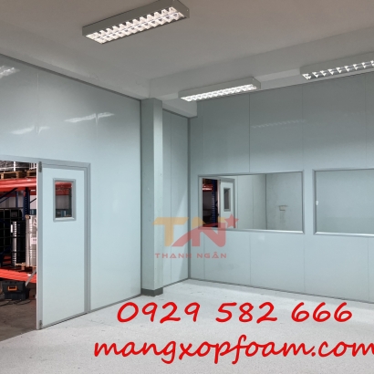 Thi Công Tấm Vách Panel Dày 5cm Cho Xưởng 