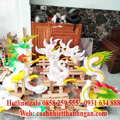 Xốp Dẻo Cắm Hoa, Cắt Cốt Rồng Phượng