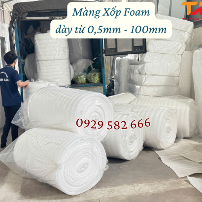 Màng Xốp Pe Foam - Xốp dẻo loại 4mm