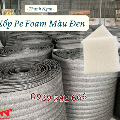 Mút Xốp Foam Màu Đen dày 5mmTại KCN Long Đức Long Thành