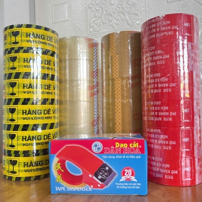 Băng keo trong 48mm x 100yards ( 90m ) Tại Bình Thuận 